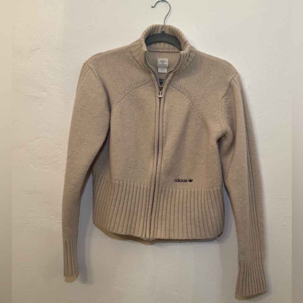 2003 Y2K Adidas Wool Zip sweater